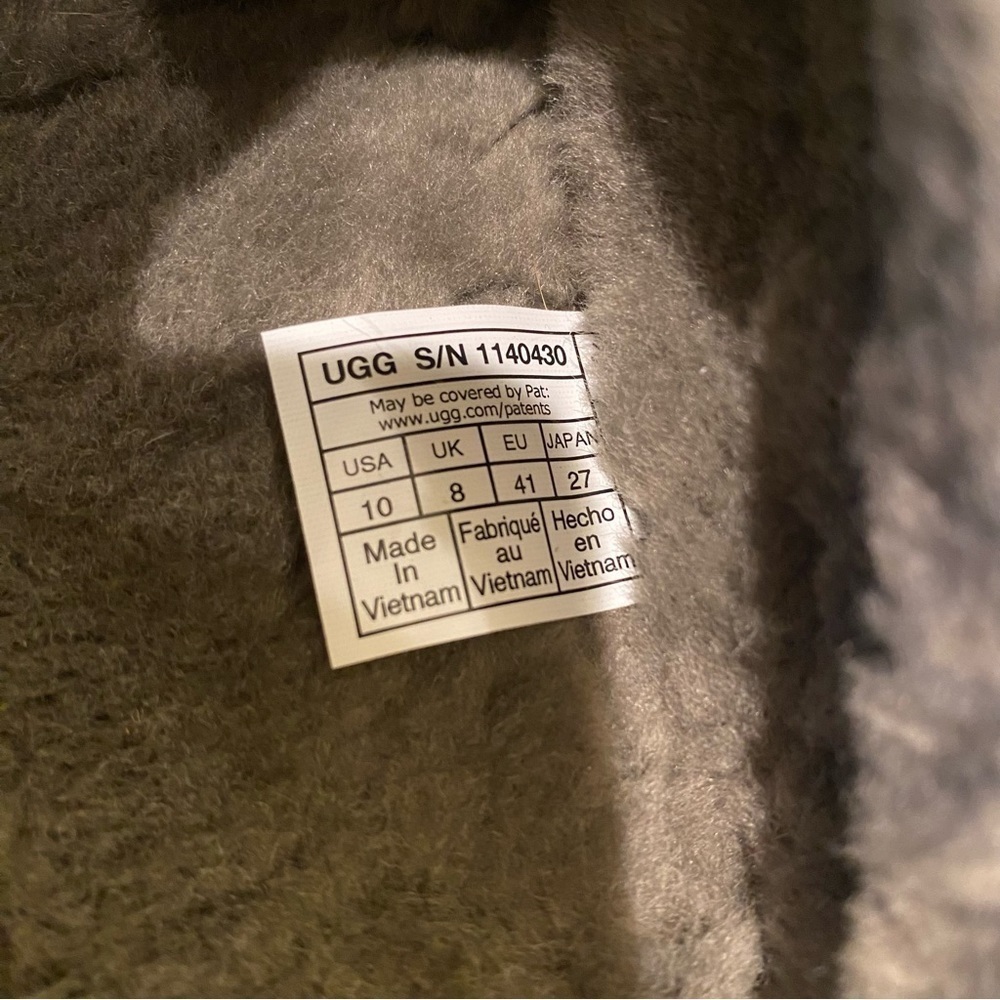 UGG Tazz Maxi Tasman Slip On Slipper Shoes Burnt Olive 1140430 Women Size 10 NEW - Picture 10 of 11